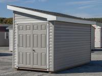 6x14 Lean-To Storage Shed With Graphite Grey Vinyl Siding