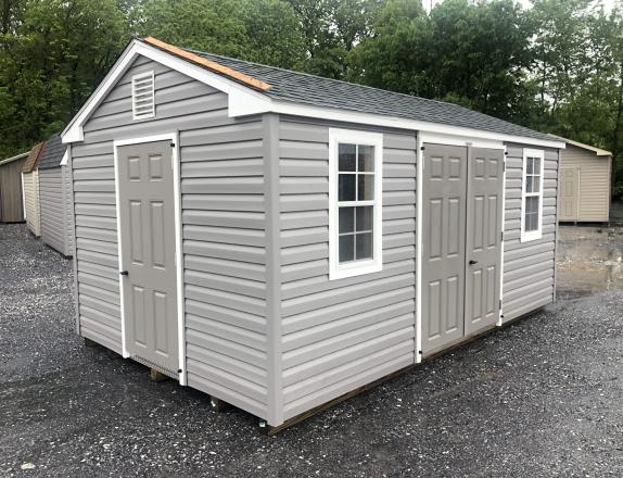 Et-00074 10x16 vinyl peak side storage shed