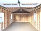 12 x 24 Cape Cod Garage - inside